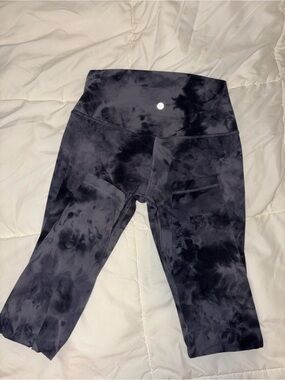 lululemon athletica Black Tie-Dye Leggings